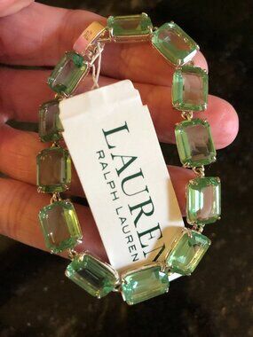 Lauren Ralph Lauren Jewelry Green Stone Bracelet